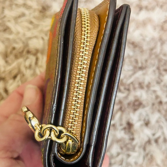 Coach Signature Canvas Rainbow Snap Wallet C4536 - Picture 6 of 9